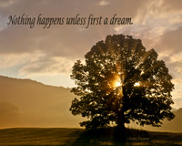 First a dream